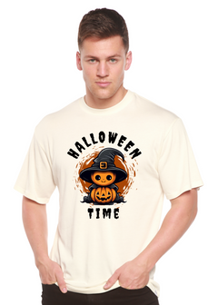 Halloween Time Unisex Bamboo Viscose/Organic Cotton Short Sleeve Graphic T-Shirt