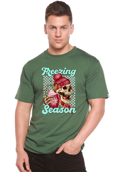 Freezing Season Unisex Bamboo Viscose/Organic Cotton Short Sleeve Graphic T-Shirt