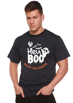 Hey Boo Men's Bamboo Viscose/Organic Cotton Short Sleeve Graphic T-Shirt
